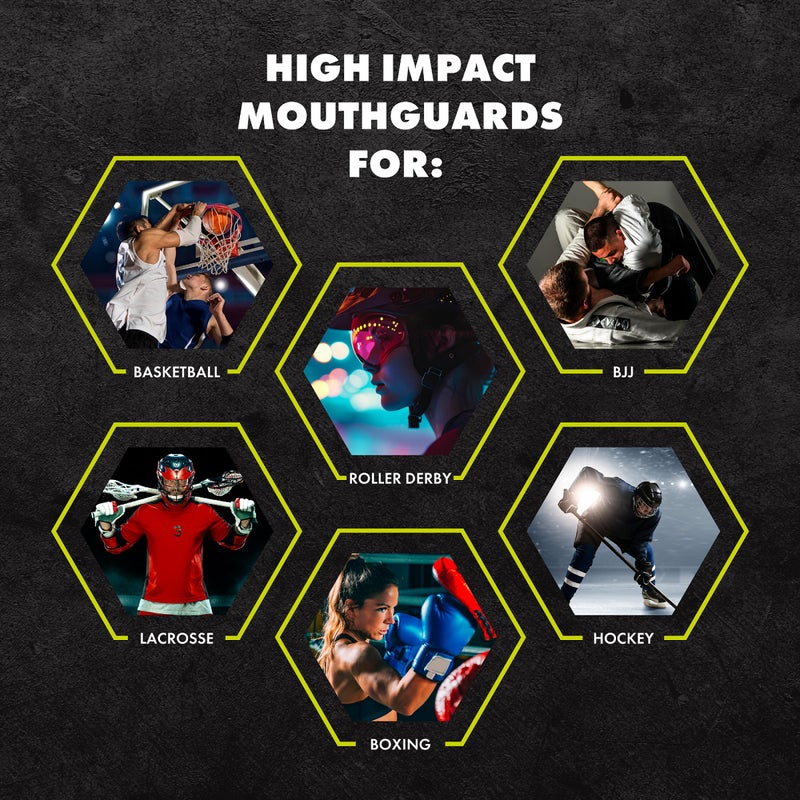 DAMAGE CONTROL High-Impact Mouth Guard - Sports Mouthguard for Boxing  Football  Hockey  Lacrosse & Basketball  Protects Teeth & Jaw  Protective Mouthpiece for Adults & Youth (Adult  Nerd) - Image 3